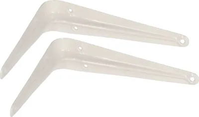 Zdjęcie produktu dla KOTARBAU® Zestaw 2 wsporników pólek 175x150 mm Wsporniki pólek do montazu sciennego Bialy
