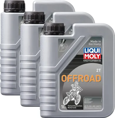 Produktbild von Motoröl Liqui Moly 3065 Motorbike 2T Offroad teilsynthetisch 3 x 1 L für Enduro
