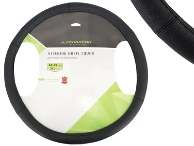 Immagine prodotto di Coprivolante in pelle di qualità "3XL" 47-49 cm, nero