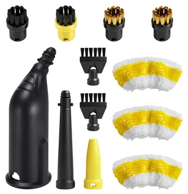 Dampfreiniger-Zubehör-Set, 12-tlg., kompatibel mit Kärcher SC1–SC5
