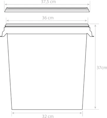 Produktbild von Eimer mit Deckel 30 L | Vorratseimer | Lebensmittelecht Grün | Hobbock | 3 Stück