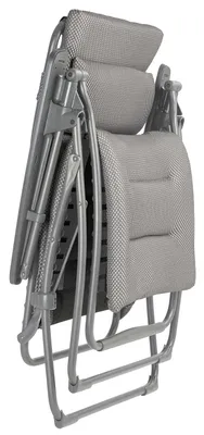 Produktbild von Lafuma Relaxsessel Futura XL, Be Comfort®, klappbarer Gartenstuhl, stufenlos verstellbar, 127 x 90 x 76 cm, Stahl / Polyester / PVC, grau