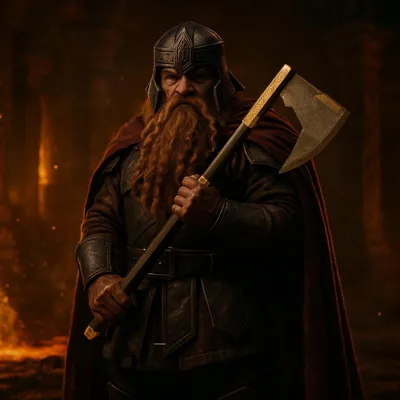 Image de Hache double Gimli inspirée du Seigneur des Anneaux - hache décorative 90 cm en acier inoxydable avec support mural - JT6369 Objet de collection Décoration Fantasy