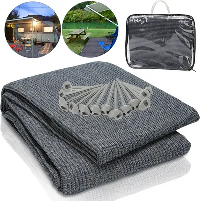 Immagine prodotto di SWANEW Tappeto da tenda attrezzatura da campeggio Tappeto da campeggio impermeabile Pavimento della tenda Telo da tenda all'aperto Copertura per picnic Sottostrato della tenda Caravan 300x600CM