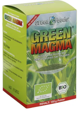 Image de Green Foods Green Magma poudre d'extrait d'herbe d'orge 150 g de poudre