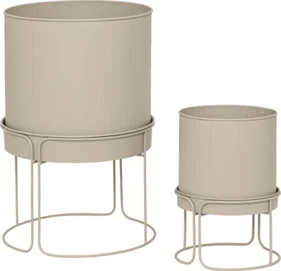 Produktbild von Blumentöpfe aus Metall, AZE, Ø 30 cm, 2er-Set