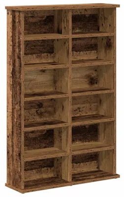 Obrázok produktu pre vidaXL Regál na CD, drevo, 60 x 17 x 92 cm, drevotrieska
