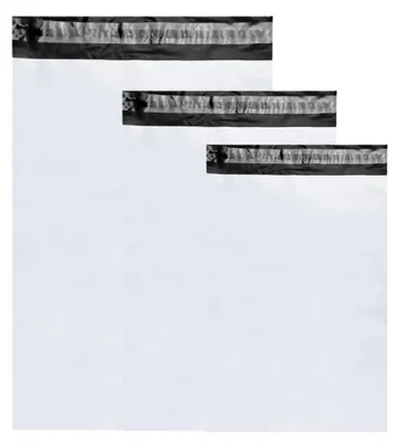 Immagine prodotto di Sacchetti per spedizioni in plastica, confezione da 90 pezzi, taglie S/M/L, impermeabili, opachi, ideali per l'abbigliamento