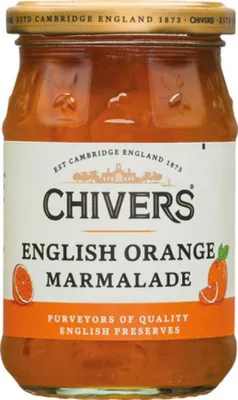 Produktbild von Chivers English Orange Marmelade mit feinen Orangenstreifen 340g