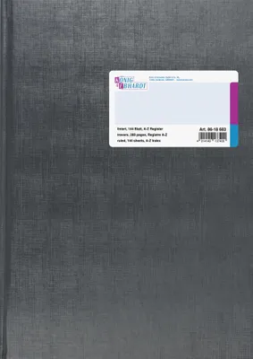 Produktbild von K&E Geschäftsbuch A4 liniert 144Bl Register 8618683