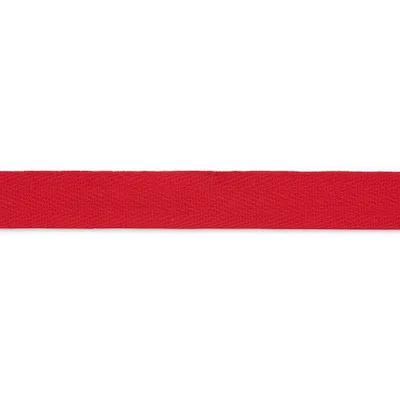 Obrázok produktu pre Bavlnená stuha, pevná, 5 m x 15 mm, červená