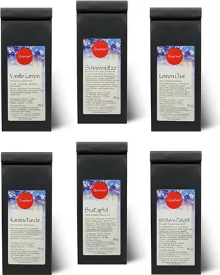 Produktbild von Geschenkset Weihnachtstee Quertee® Nr. 7 - 6 x 50 g Tee - Wintertee