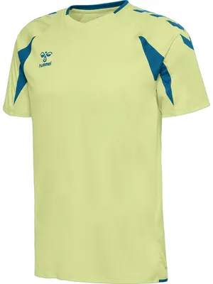 Image de Maillot Hummel Hmlcore 2.0 S/S - jaune citron pâle/ciel, taille : XXL