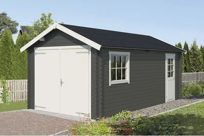 Produktbild von Einzelgarage Dillon 320 x 560 cm carbongrau