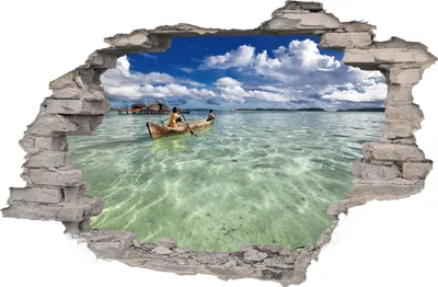 Produktbild von 3D-Aufkleber Fototapete Ziegelsteinansicht 130 x 90