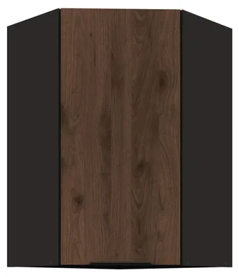 Produktbild von Küchen Eckhängeschrank 60x60 cm Küche MONZA Okapi Nußbaum Küchenzeile