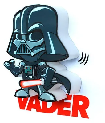 Imagen del producto de Lámpara 3D con efectos de luz de Darth Vader, ideal para fans de Star Wars
