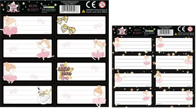 Image de Autocollants pour un carnet Ballerina