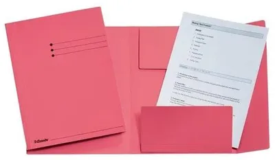 Image de Esselte Chemise à 3 rabats A4, Rose