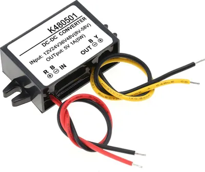 Obrázek produktu pro DC-DC 12V/24V/36V/48V na 5V 1A Buck Converter Step Down napájecí modul
