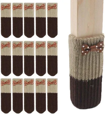 Produktbild von Famanu Möbelgleiter für Stuhlbeine 7-18 cm - Set von 3 - Aus natürlichem Bambus - Leicht und langlebig