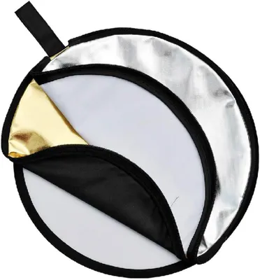 Productafbeelding van Reflector set - 5-in-1 reflector - Foto belichting aanpassen - Veelzijdig en opvouwbaar - 80 cm - Multicolor