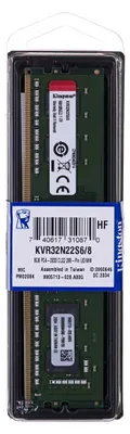 Produktbild von Kingston Technology ValueRAM , 8 GB, 1 x 8 GB, DDR4, 288-pin DIMM