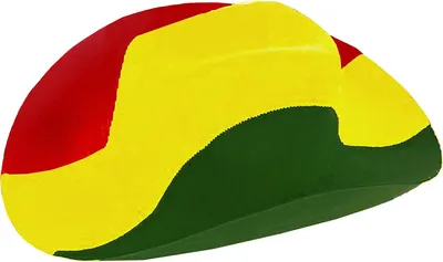 Immagine prodotto di BRUBAKER Cappello da cowboy con i colori nazionali del Senegal - Rosso Giallo Verde