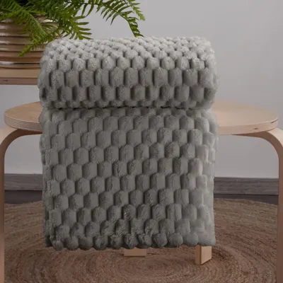 Zdjęcie produktu dla Koc CINDY6 200x220 cm ciemnoszary