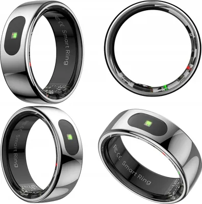 Zdjęcie produktu dla IMIKI Smart ring Inteligentny Pierścień Rozmiar 8 Srebrny Tętno Kroki