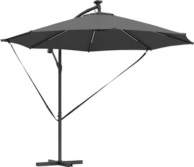 Image de Parasol Anthracite 294 x 294 x 248 cm Polyester et Aluminium