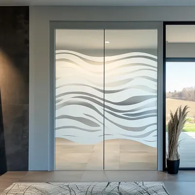 Immagine prodotto di Decords, pellicola decorativa per vetri, modello 039-050 – Dimensioni: 79 x 79 cm, Colore: Aspetto vetro smerigliato standard