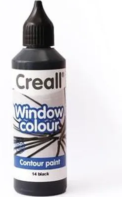 Productafbeelding van Verplaatsbare kleurrand voor Creall-glasraamdecoraties - zwart