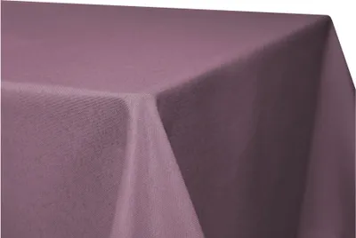 Produktbild von Tischdecke quadratisch 130x130 cm lila Leinenoptik Lotuseffekt Tischwäsche