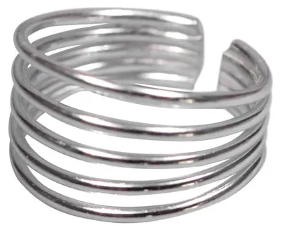 Produktbild von Zehenring Zehring fünf Ringschleifen 925 Silber