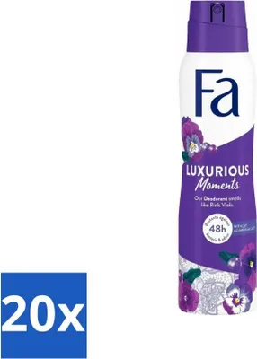 Image de Déodorant spray Fa Luxurious Viola 150 ml - Pack économique - 20 pièces