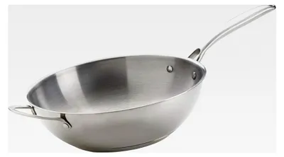 Produktbild von Wok aus Edelstahl, 30 cm
