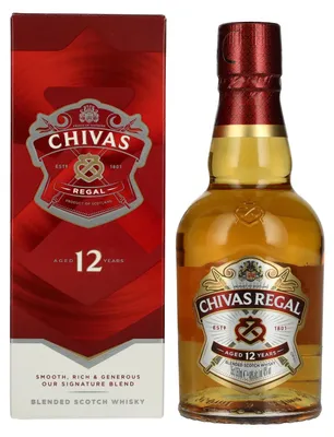 Image de Chivas Regal 12 Years Old Blended Scotch Whisky 40% Vol. 0,35l en boîte cadeau
