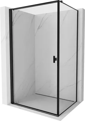 Obrázok produktu pre Mexen Mist-B sprchový kút, otočný vľavo 80 x 90 cm, čierny rám, čierny - 8A2T-080-090-70-70-L