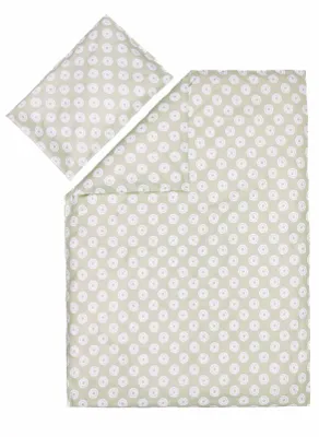 Produktbild von fillikid Baby Bettwäsche Weiches Jersey, Kreise Beige 100x135 cm