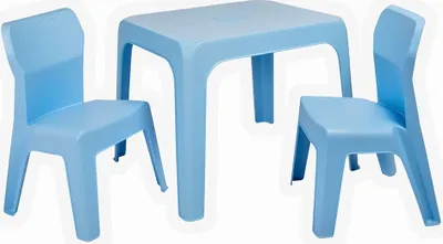 Produktbild von Garbar Jan Kindersitzgruppe Tisch Mit Stühlen Blau Blau One Size