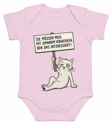 Zdjęcie produktu dla "Musisz mnie pomylić z kimś." - Body dla dziecka, różowy, rozmiar 0/3. (Sarkastyczne stwierdzenie)