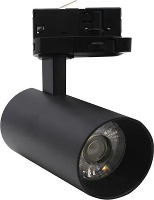 Image de Spot LED sur Rail Triphasé CCT 20W 60° Noir - 3000K/4000K/6500K