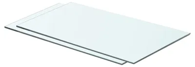 Obrázok produktu pre vidaXL Police 2 ks priehľadné sklo 60 x 30 cm