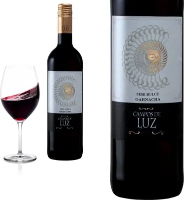 Produktbild von 2020 Garnacha Semi Dulce Carinena von Campos de Luz - Rotwein