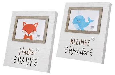 Produktbild von Gilde MDF LED Fotorahmen "Fuchs und Wal"