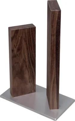 Image de Bloc à couteaux KAI Stonehenge en acier inoxydable et noyer, petit, magnétique