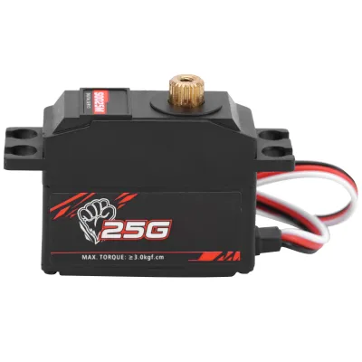Imagen del producto de Servo, servo digital, servo digital con engranajes metálicos, servo con engranajes metálicos, servo para modelos a escala 1/12, servo para coches, barcos y modelos a control remoto