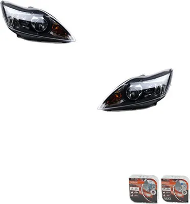 Obrázok produktu pre Reflektory + žiarovky Osram Night Breaker Laser, vhodné pre Ford Focus (modelové roky 05-08 až 11), sada (ľavá a pravá strana), čísla dielov: 1521226, 1749990, 1574971, 1679641, 8M5113008CA, 8M5113008CB, 8M5113