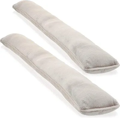 Produktbild von Famanu Türdichtungsset gegen Kälte und Zugluft - 2er Set, Microfaser, taupe grau